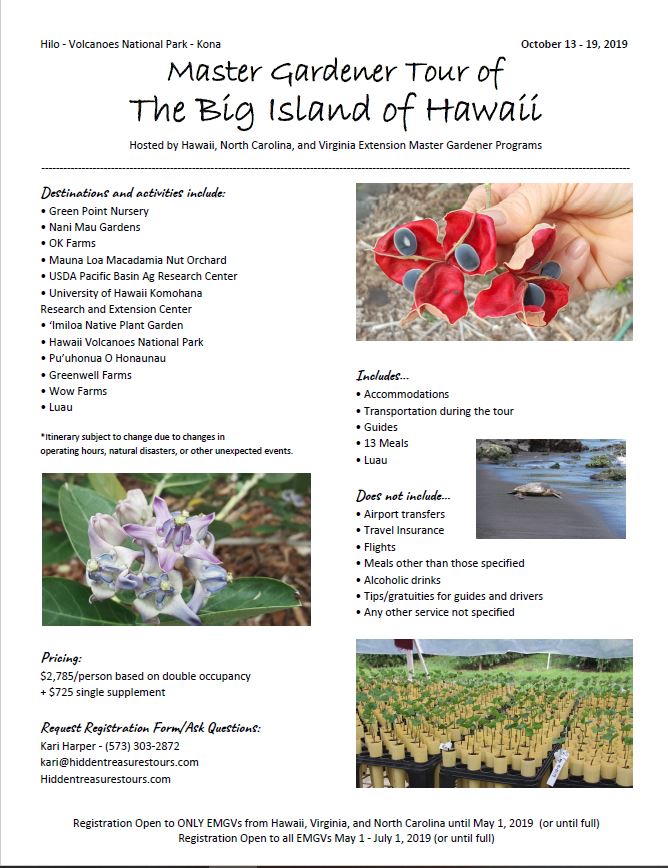 2019 Nc Extension Gardener Horticulture, Gardening In Hawaii Tips