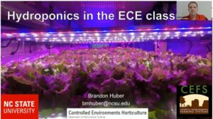 Cover slide for hydroponics video
