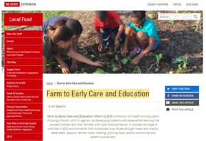 Farm to Early Care and Education